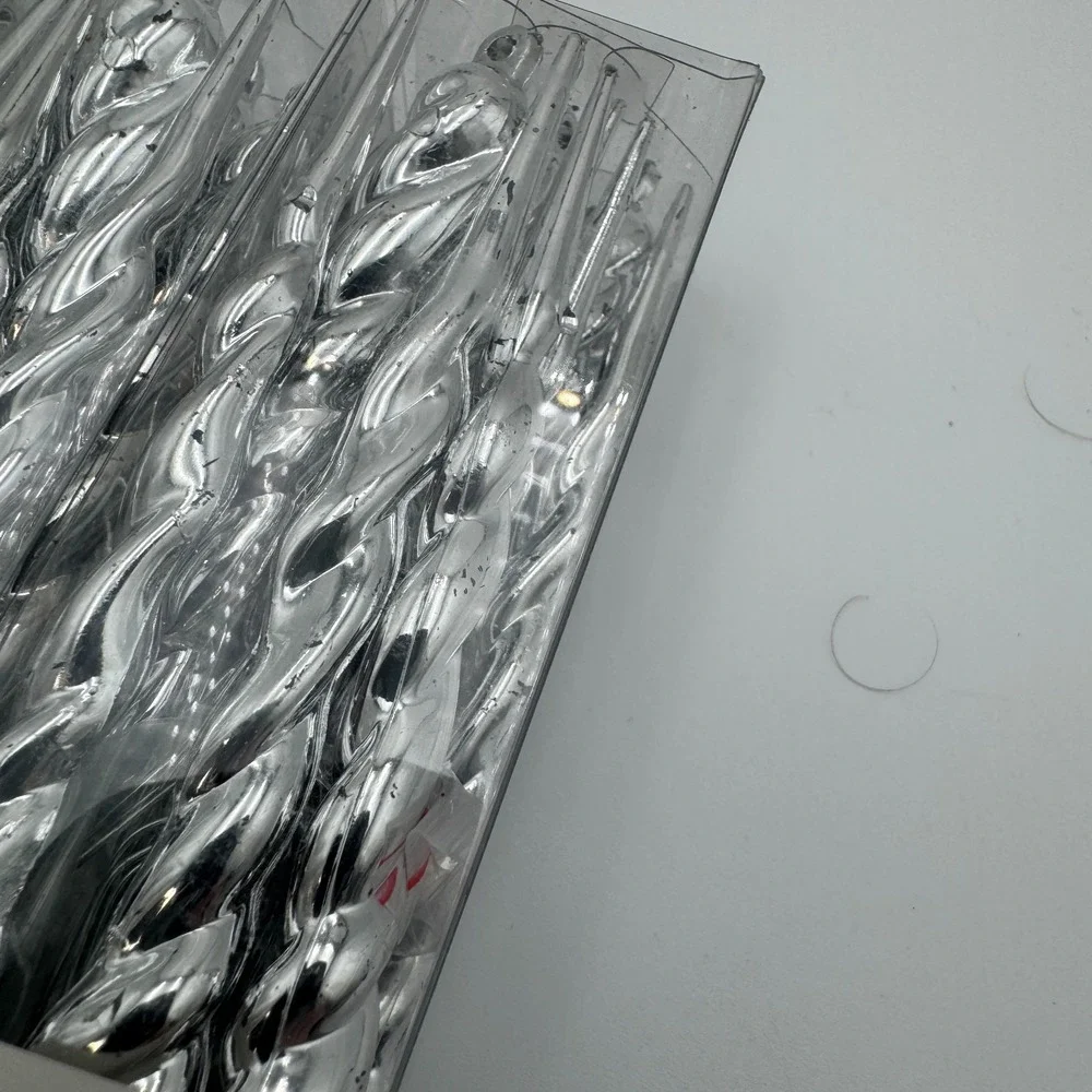 Wondershop Icicle Christmas Ornaments Silver 56ct Tree Decor‎ Set 4 Packs NEW