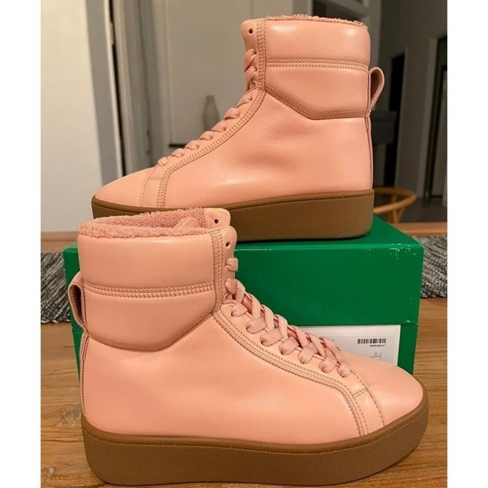 BOTTEGA VENETA NAPPA LEATHER THE QUILT 667143‎ HIGH-TOP Women's Sneakers EUR-39