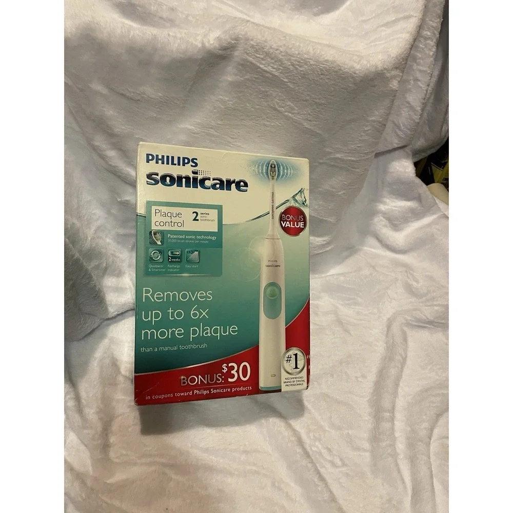 NEW PHILIPS SONICARE SERIES 2 HX6211/18 PLAQUE CONTROL RECHARGEABLE TOOTHBRUSH
