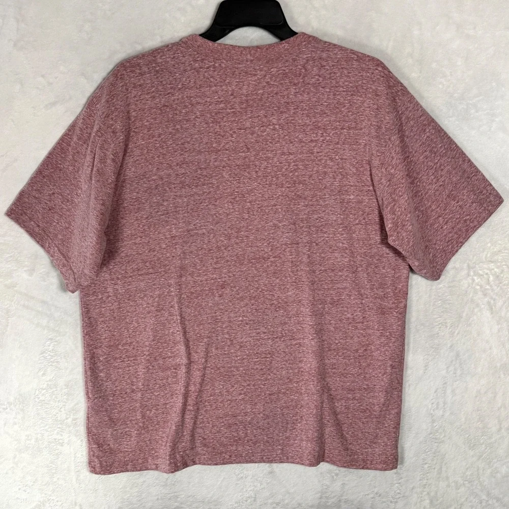 Carhartt‎ K87 Pocket T Shirt Men's L Original Fit Heather Pink Red Logo Workwear