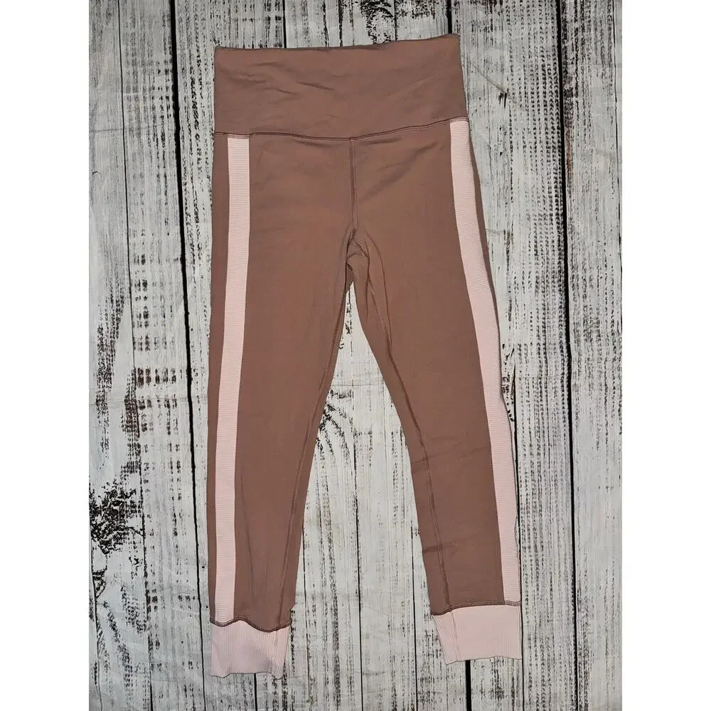 Athleta Elation Rib‎ Trim 7/8 Tight Pink Size SP Small Petite