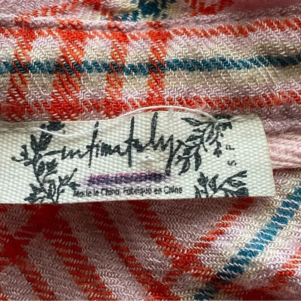 Free People flannel polyester