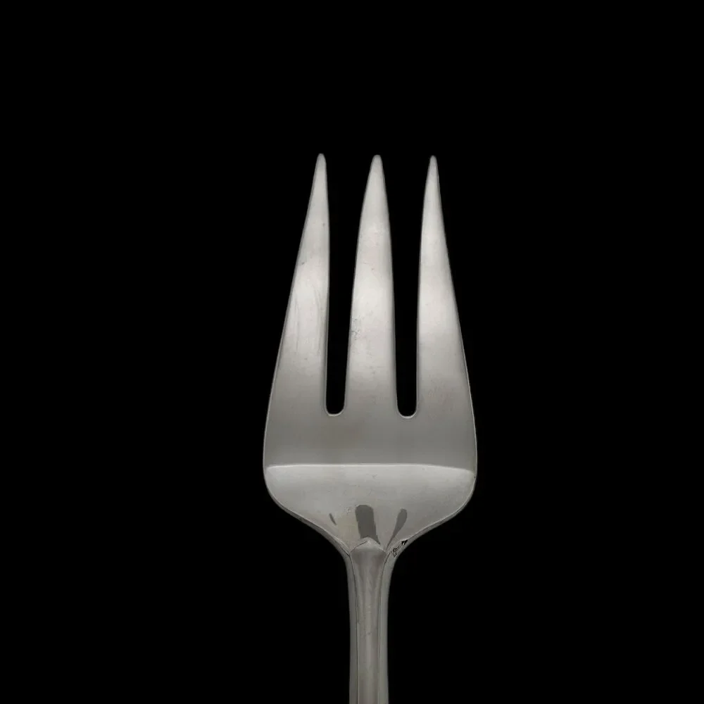 Gorham Stephanie‎ Frosted Hostess Set Meat Fork Gravy Ladle Pierced Tablespoon