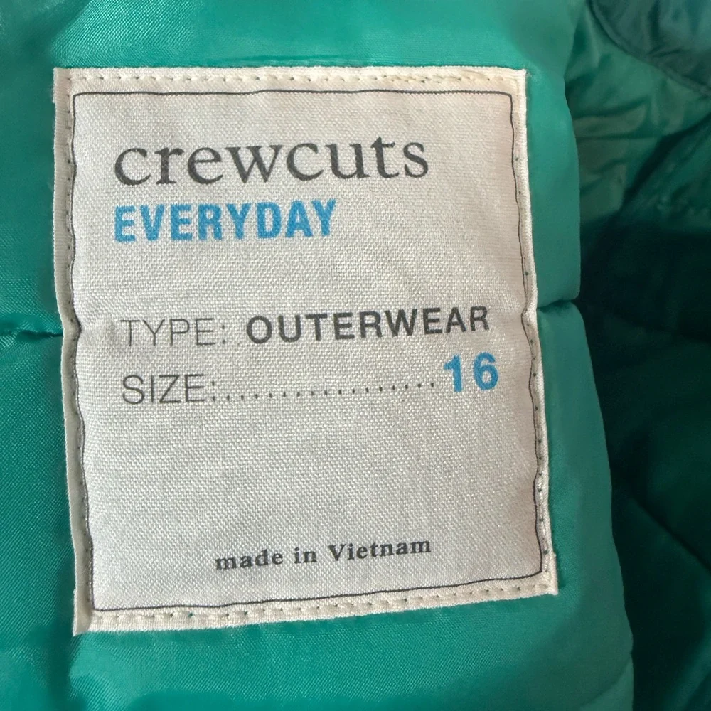 Crewcuts teal outerwear