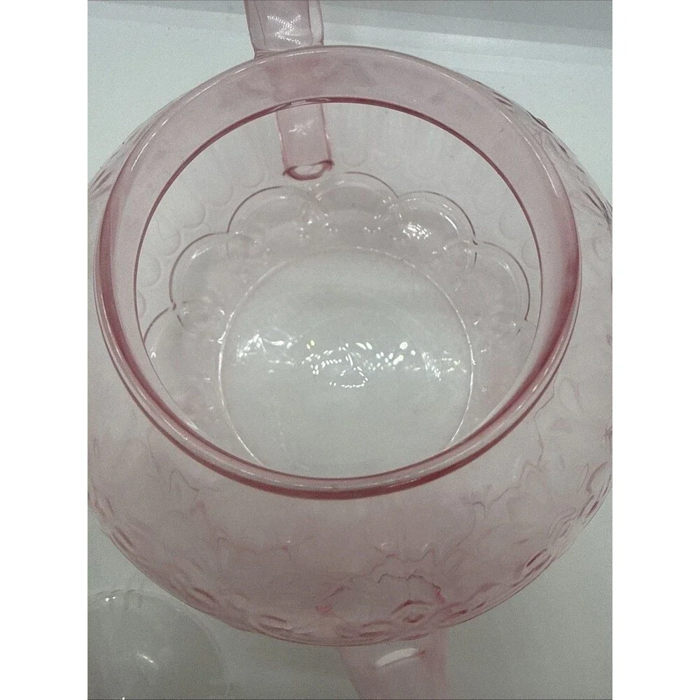 Target Bullseye's Playground Pink Glass Teapot with Clear Infuser Basket & Lid