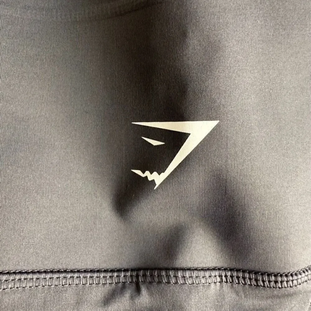 Gymshark‎ High Rise Cropped Leggings Women's S Dark Grey Activewear