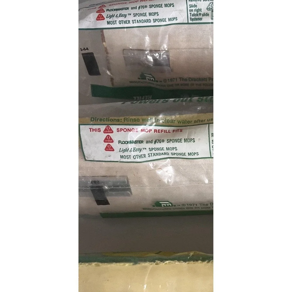 O Cedar Floormaster Power Strip Sponge Mop Refill No 205 New Sealed 9