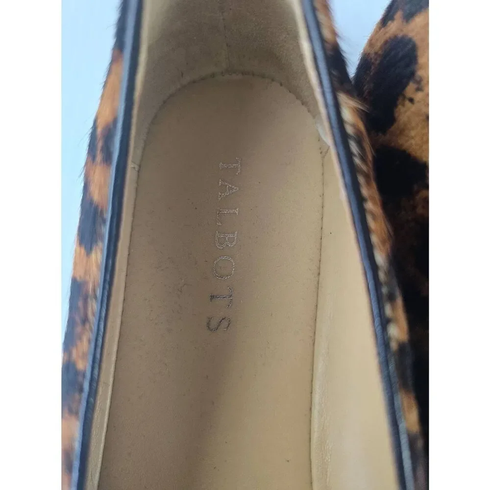 Talbots Driving Flats Sz 8 1/2 Leopard