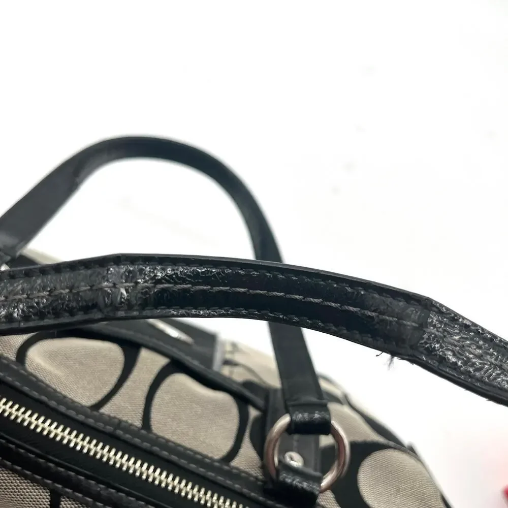 COACH Signature Satchel, Black