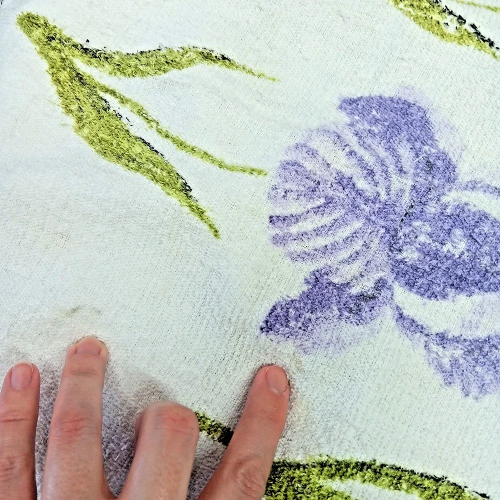 Cannon‎ Vintage Hand Towels Floral Set of 4 All Cotton Made in USA 14X21 Retro