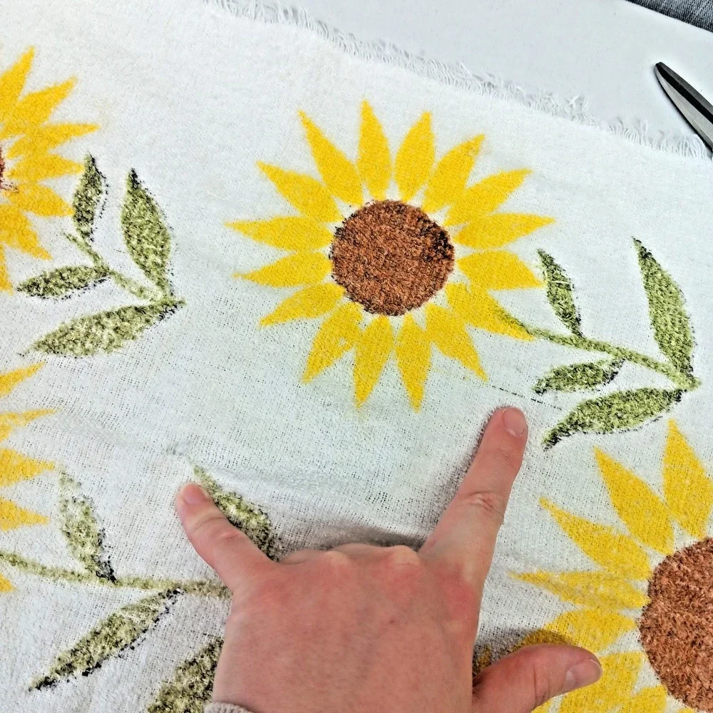 Cannon‎ Vintage Hand Towels Floral Set of 4 All Cotton Made in USA 14X21 Retro