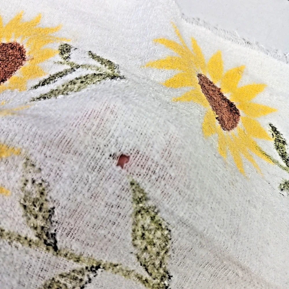 Cannon‎ Vintage Hand Towels Floral Set of 4 All Cotton Made in USA 14X21 Retro