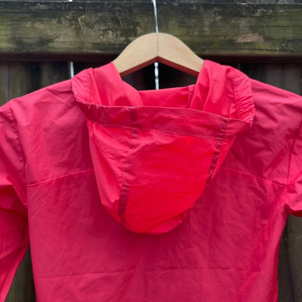 All in Motion Kids Pink Windbreaker Jacket Water Resistant‎ Hooded Size Small