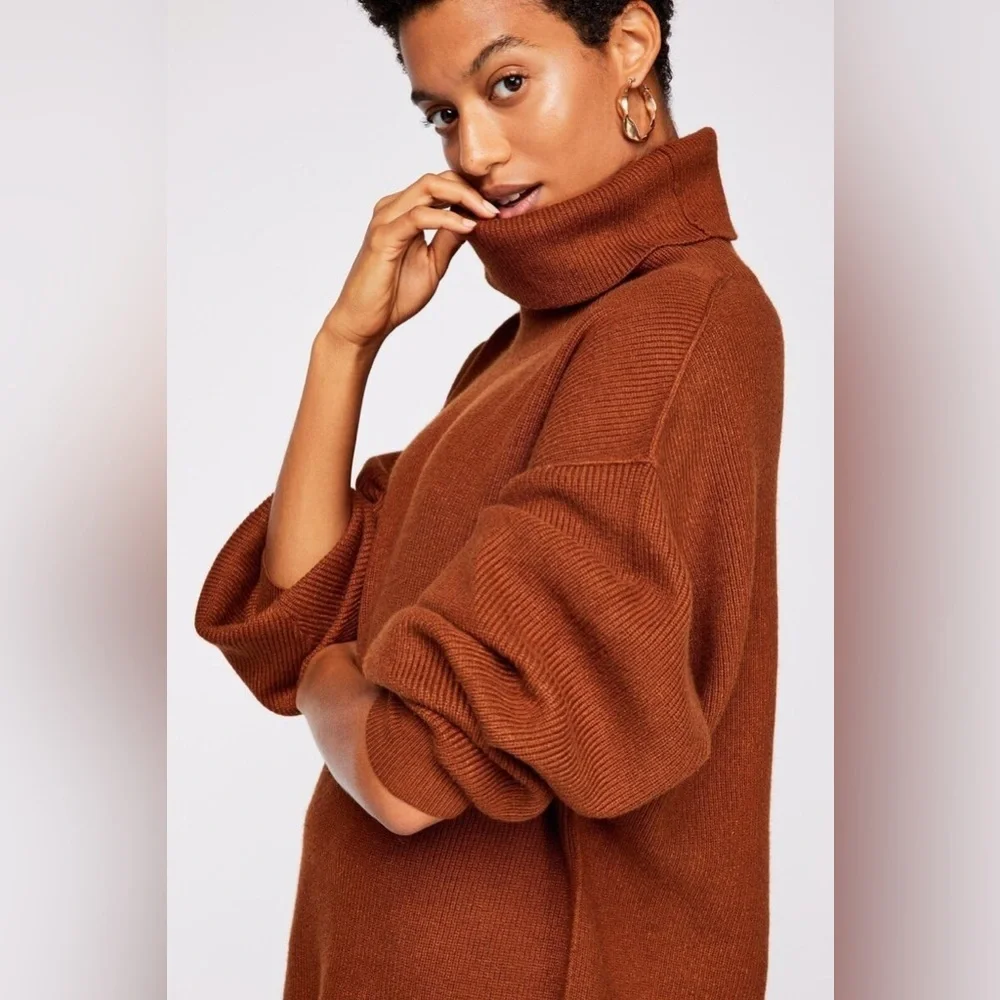 Free People Tunic Turtleneck Sweater
