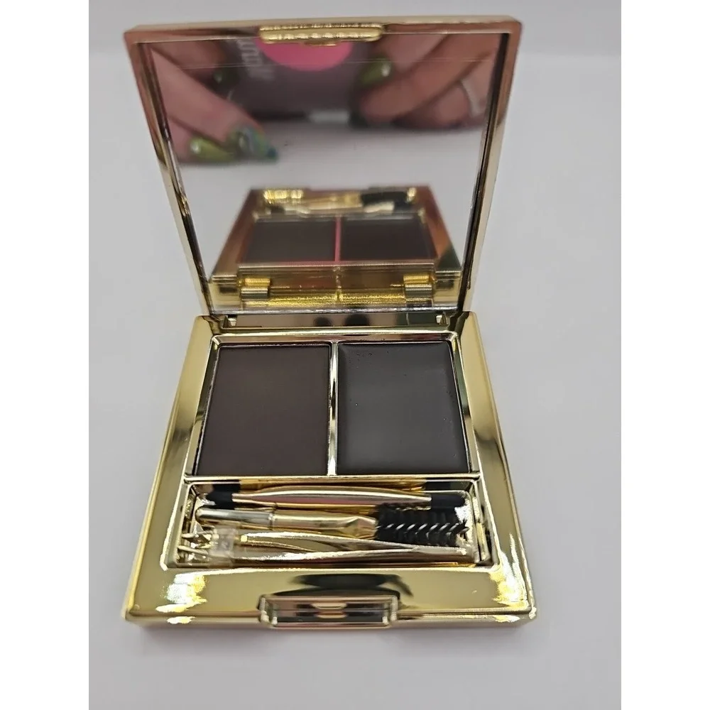 Revolution Pro Ultimate Brow Sculpt 5 Piece Kit‎ Tweezers Spoolie Brush Ebony 83