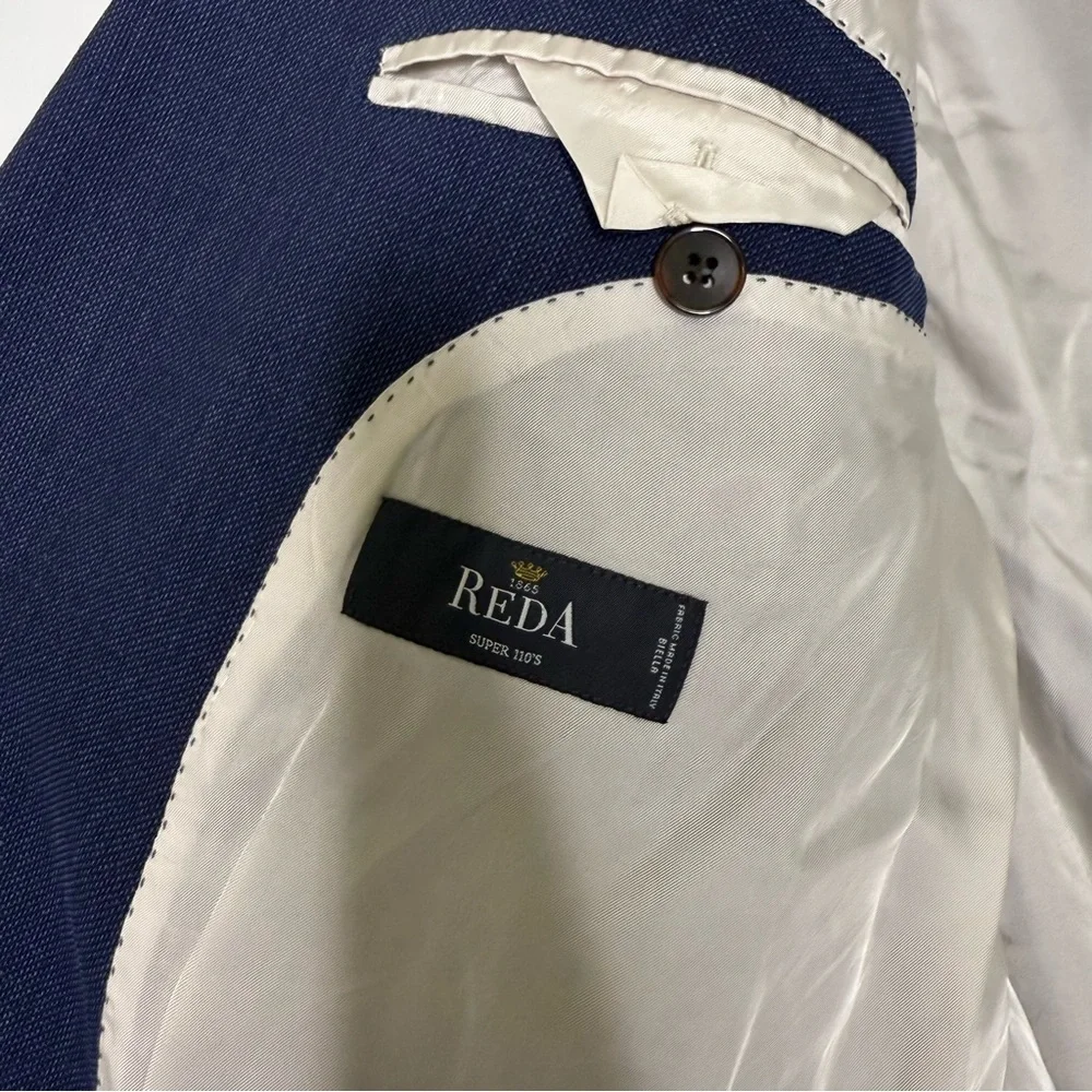 Suitsupply Napoli Jacket Size 46 US Slim Straight Cut Navy Blue 100% Wool