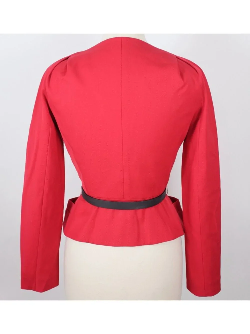 Christian Dior Paris 38 US 6 Bar Jacket red belted