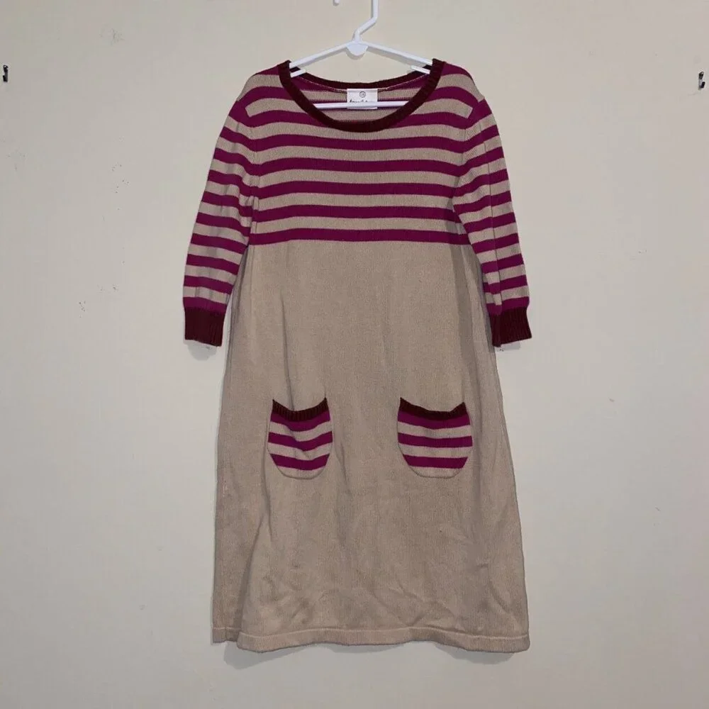 Hanna Andersson Striped Sweater Dress