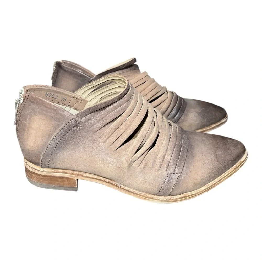Free People Women's Lost Valley Brown leather Ankle Boots size EU 38