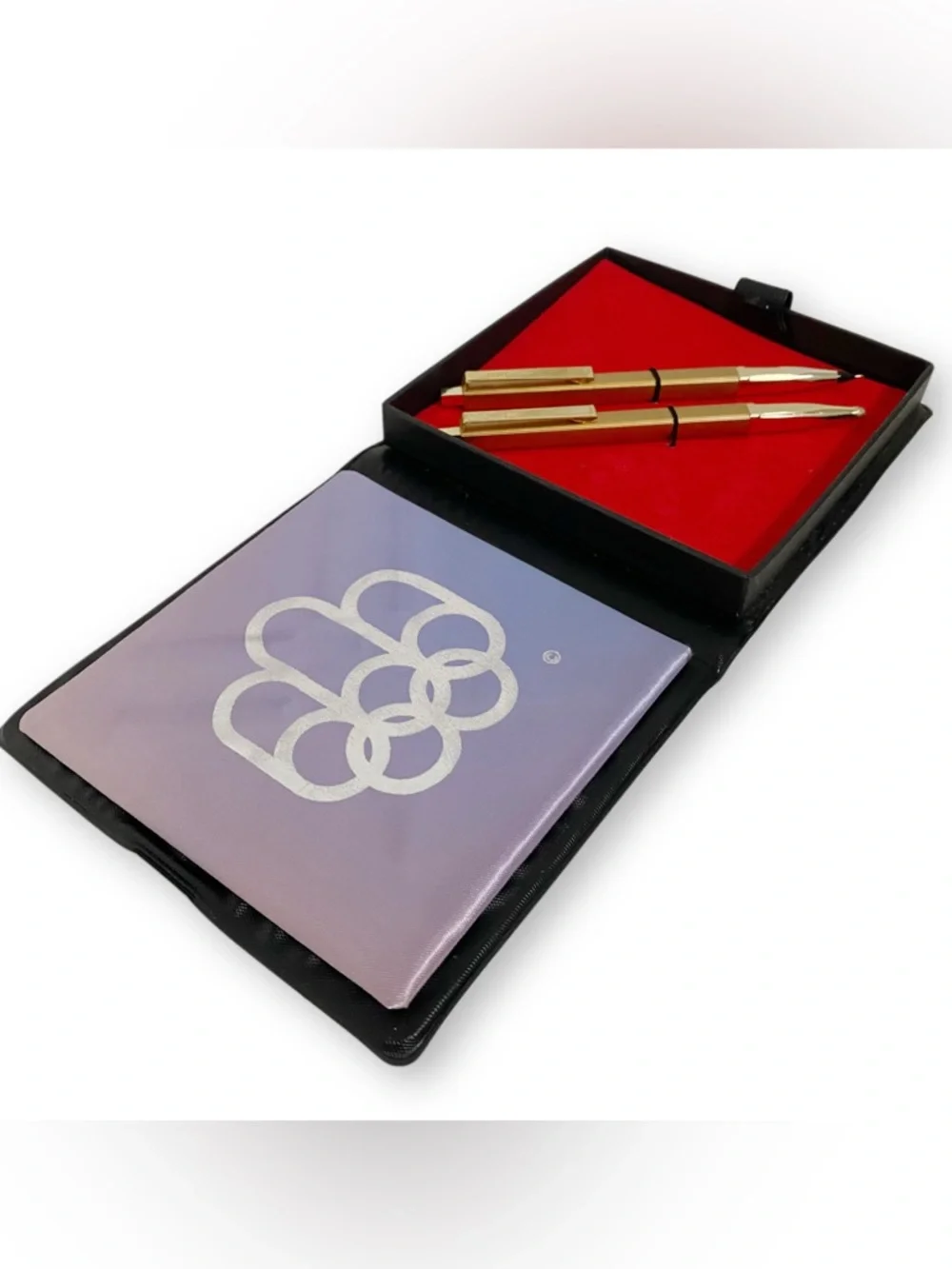 Vintage 1976 Montreal Olympics Gold Tone Pen and Pencil Set with COJO 76 Case