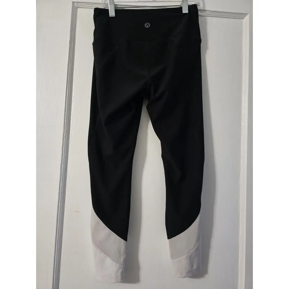 VOGO ATHLETICA Black White Gray YOGA Mesh RUNNING Small‎