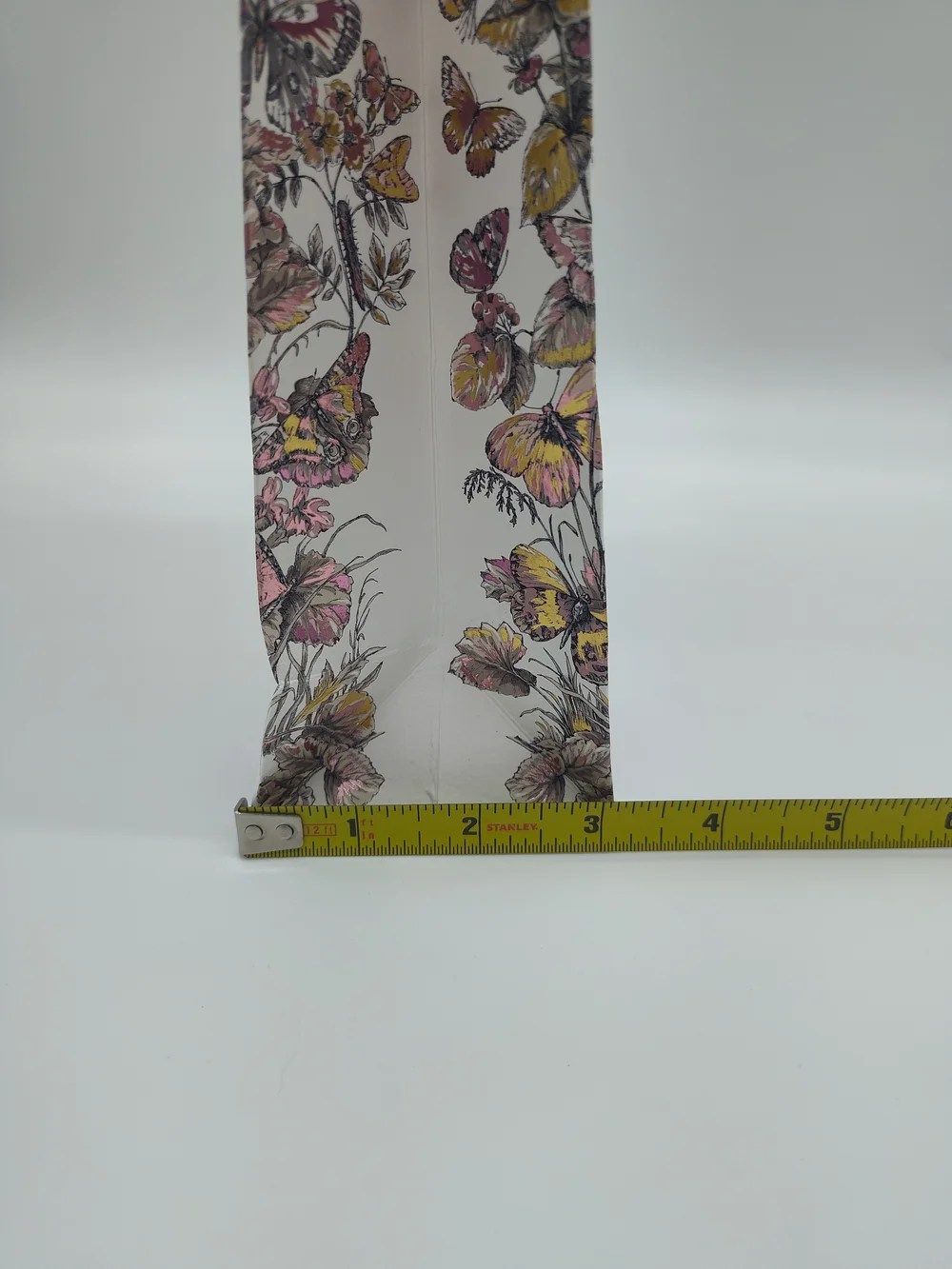 DIOR Butterfly Floral Around The World Gift Bag Gold Star Charm Ribbon PRISTINE