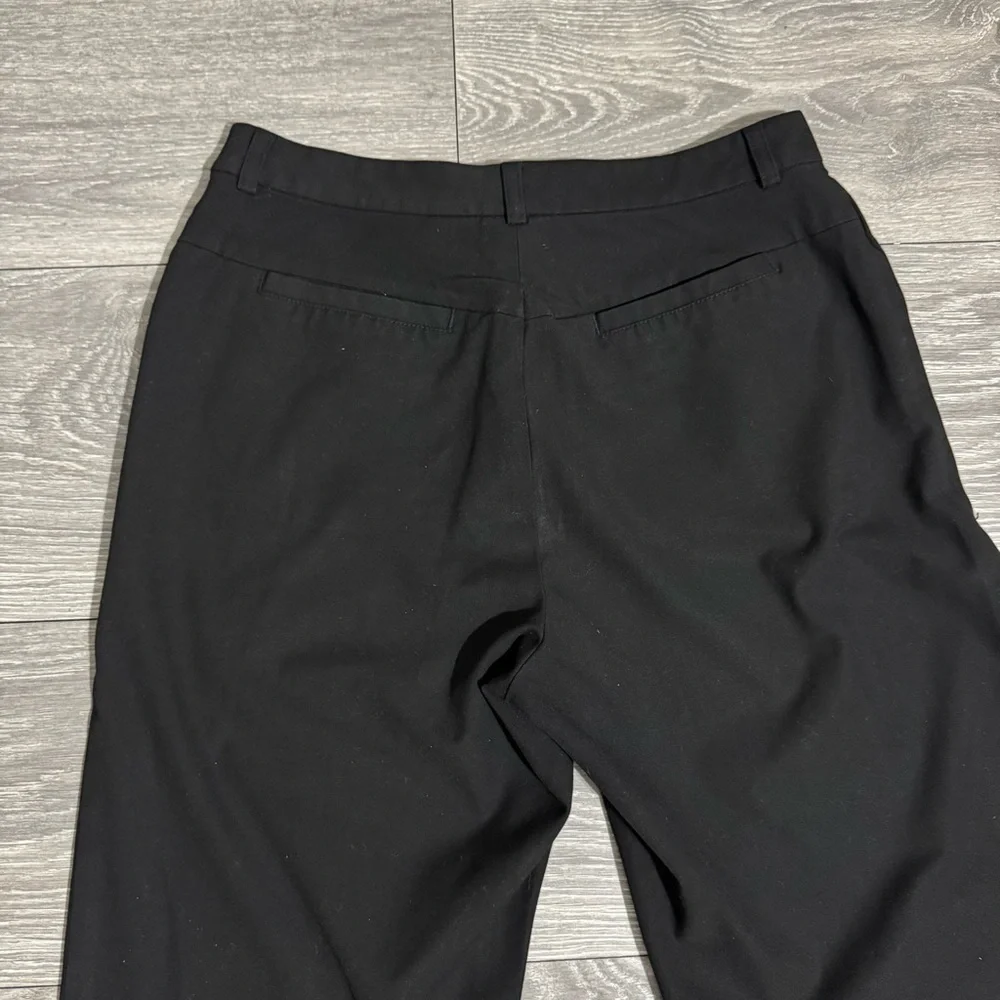 Old Navy Collection Women Black Stretch Office Business Casual Straight Pants 4L