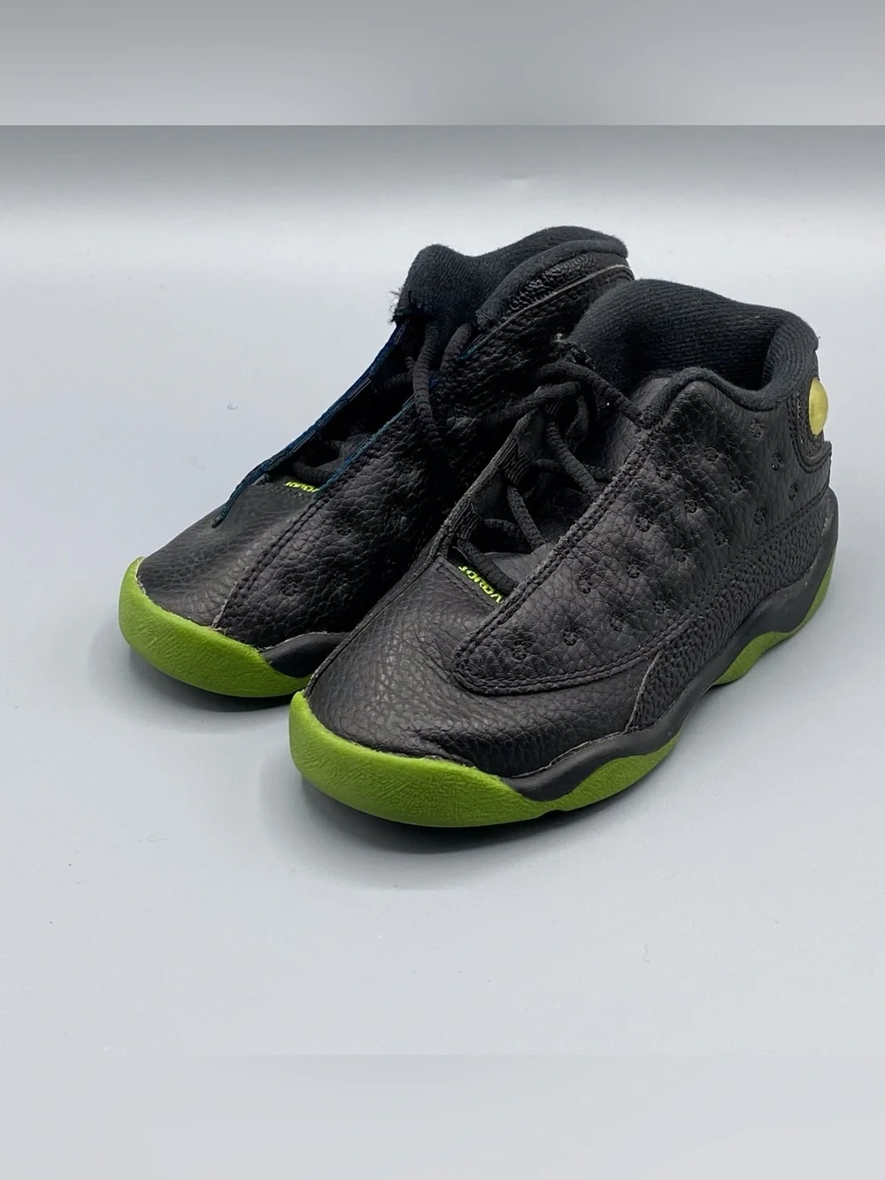Jordan Retro 13 Kids Black and Green​