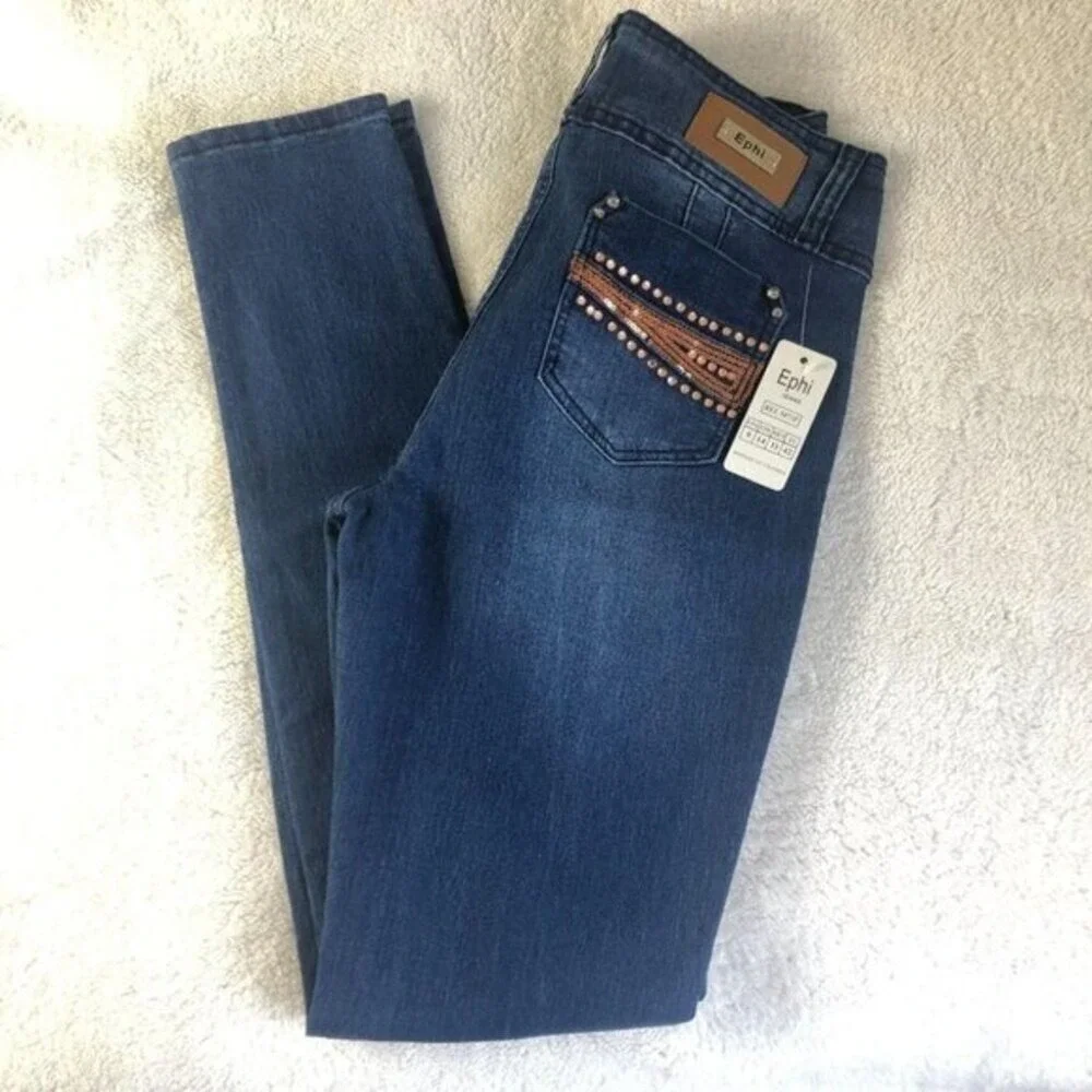 Ephi Jeans designed ripped style