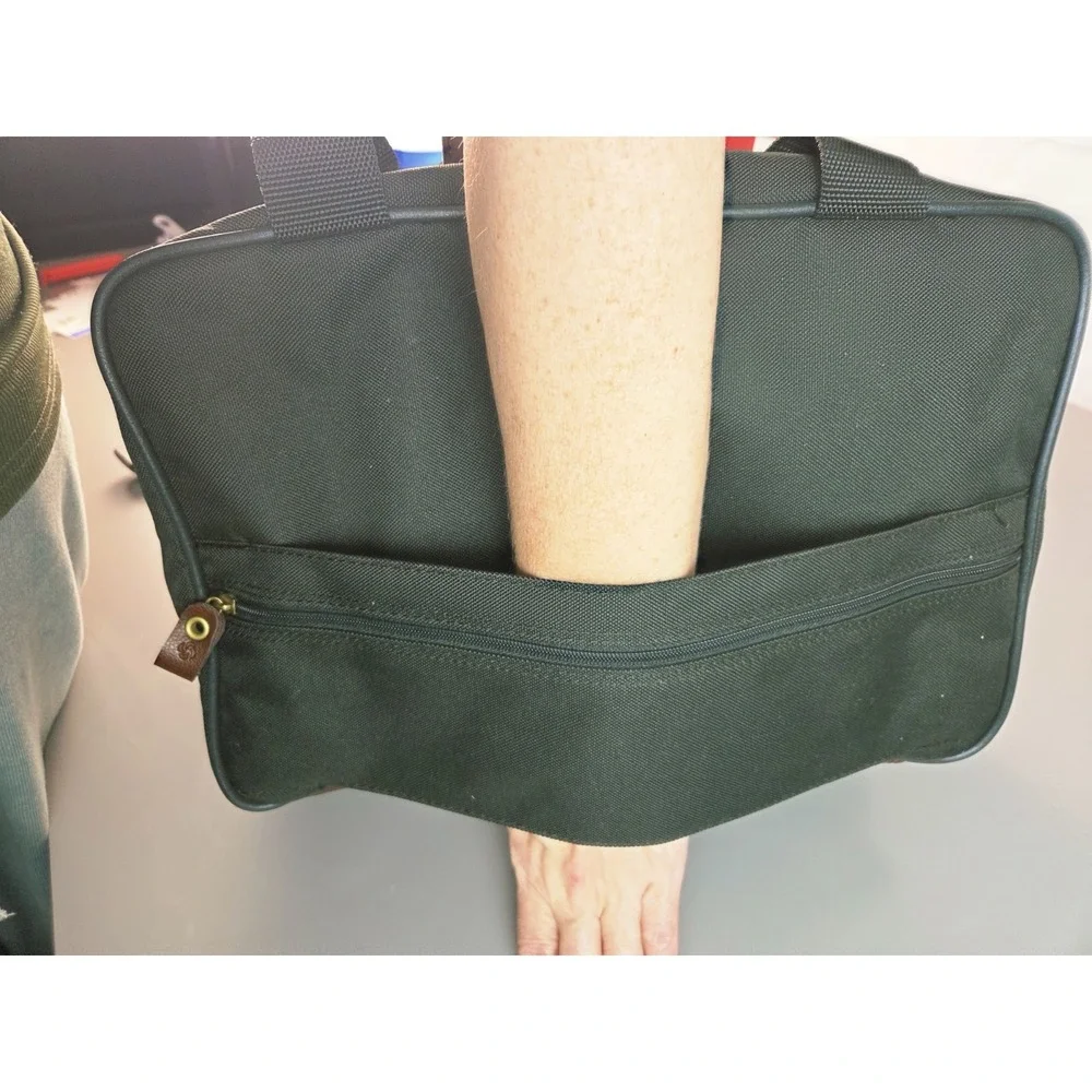 Samsonite Vintage‎ Travel Bag 15x9x7 Dark Green No Shoulder Strap