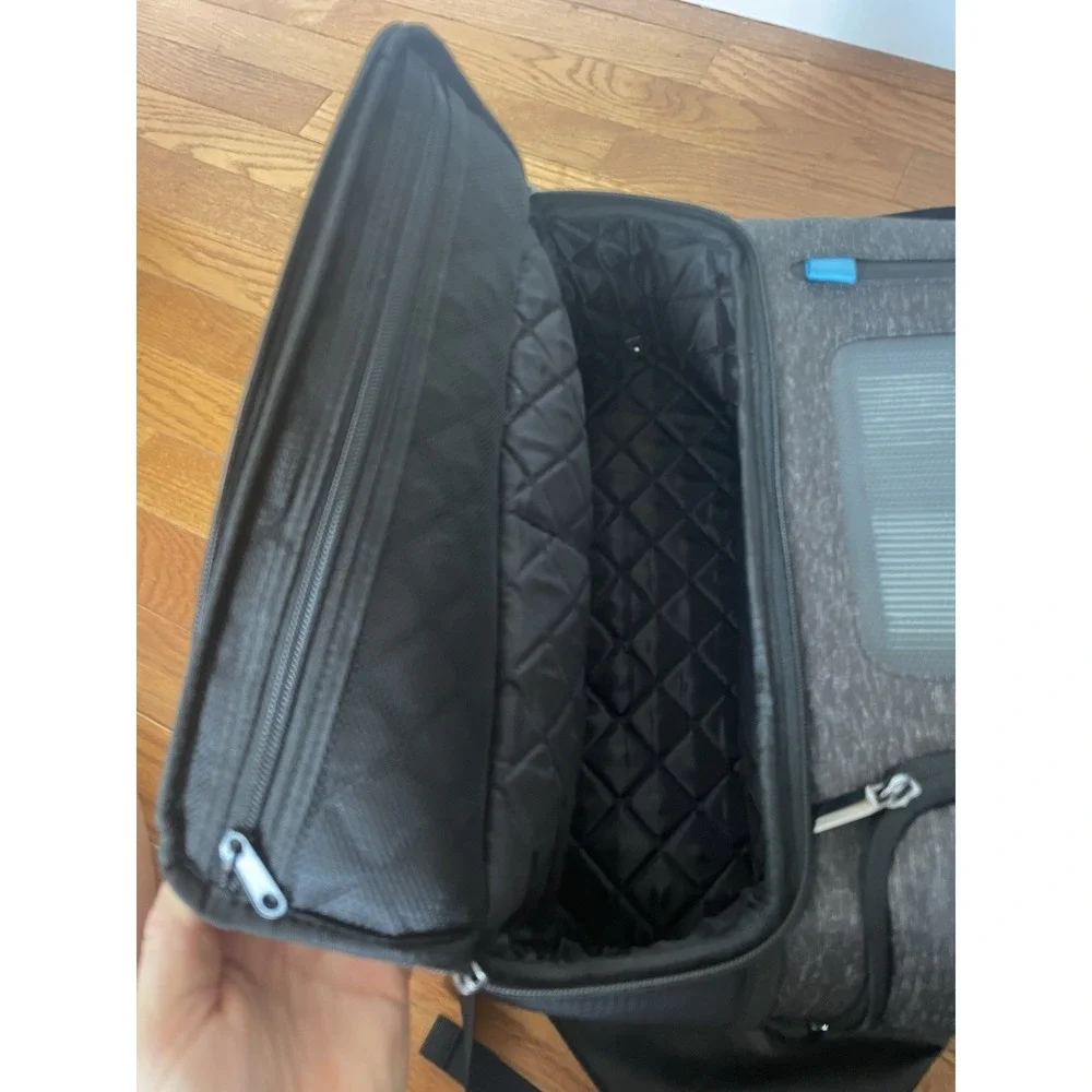 RUK Infinite Solar‎ Pickle Ball Backpack Heather Grey And Black Solar Power