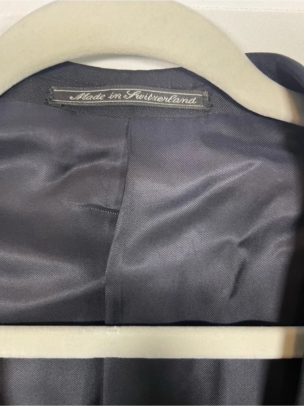 Ermenegildo zegna vintage fine worsted super 100s wool black blazer size 56