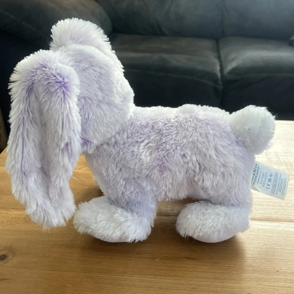 Build a Bear Sugar Plum Bunny Plush Purple Plush With Floppy Ears Easter Merry
