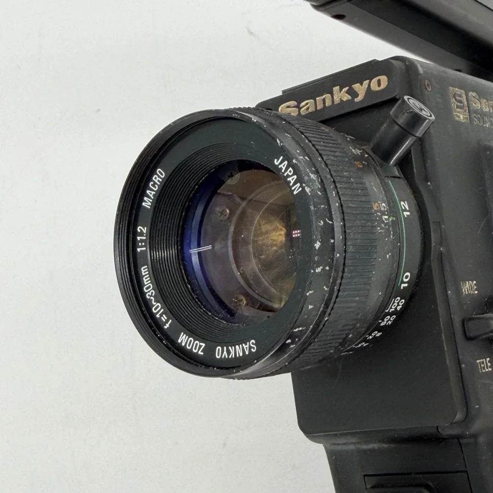 Sankyo Sound XL-320 Supertronic Super 8 Movie Camera SMU-233 Microphone Untested
