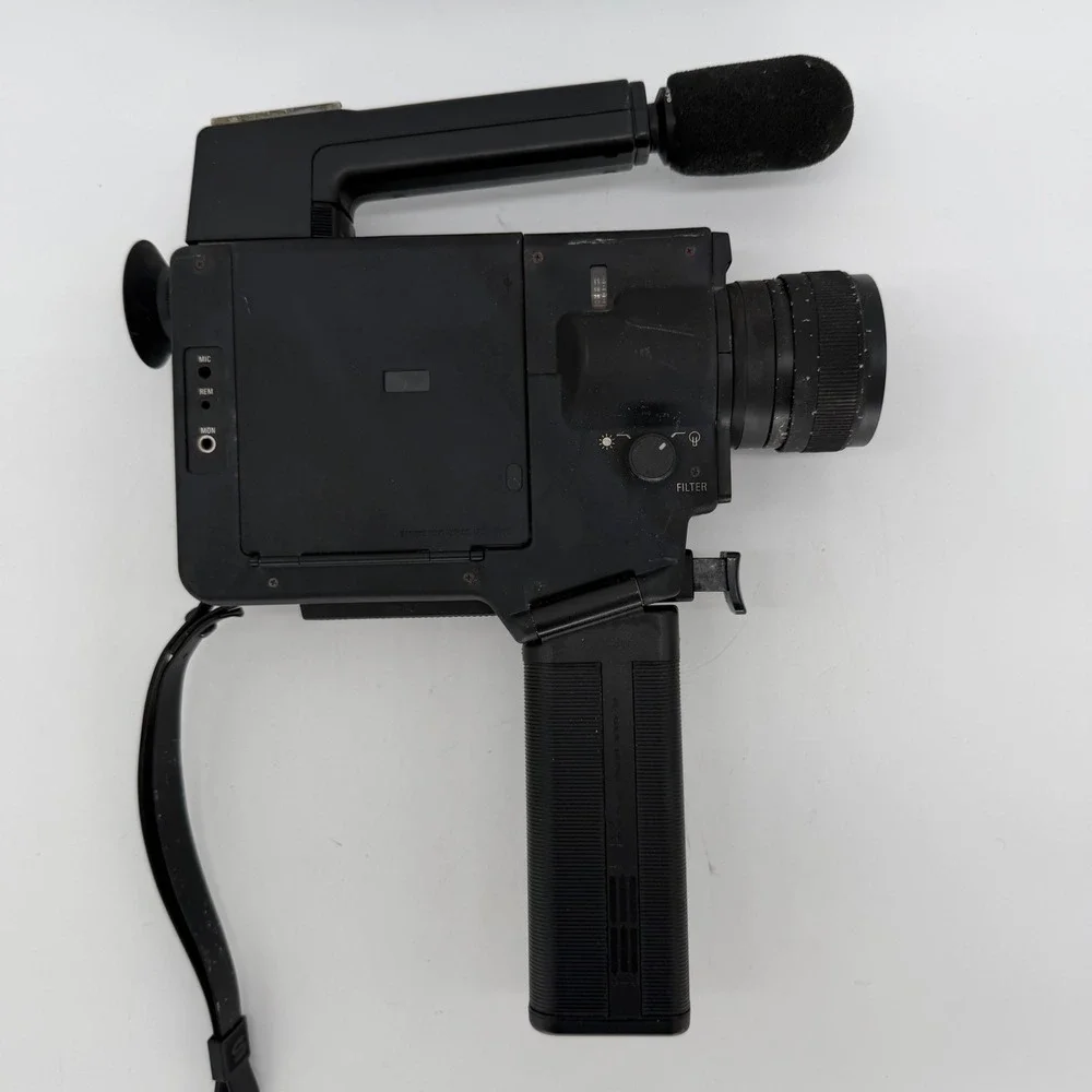 Sankyo Sound XL-320 Supertronic Super 8 Movie Camera SMU-233 Microphone Untested
