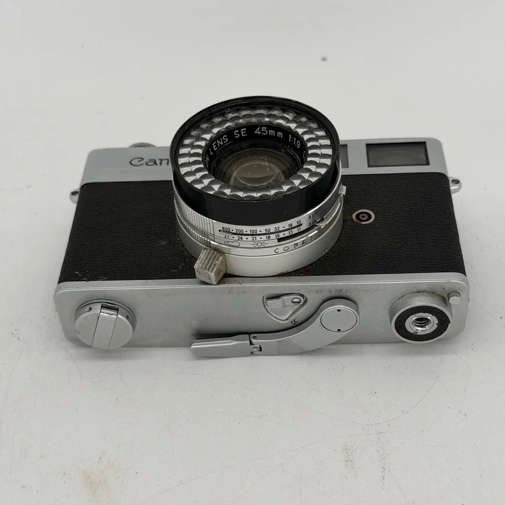 Canon Canonet Rangefinder 35mm Film Camera 45mm f1.9 SE Lens Vintage Japan