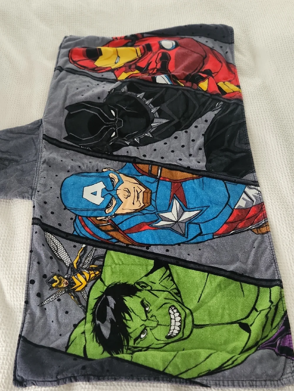 Marvel Superhero Kids Costume Hoodie Towel - Multicolor