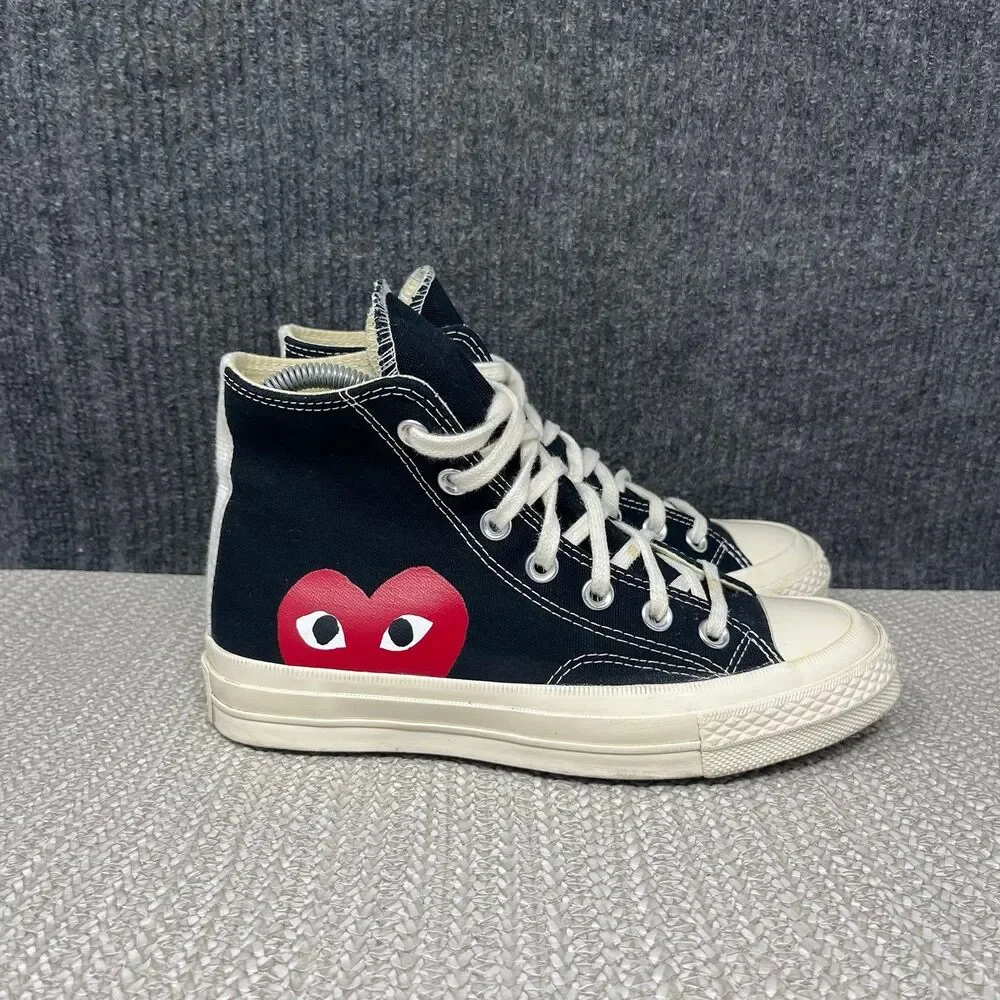 Converse Comme Des Garcons Play Chuck 70 High Black Sneakers Women’s 6 US