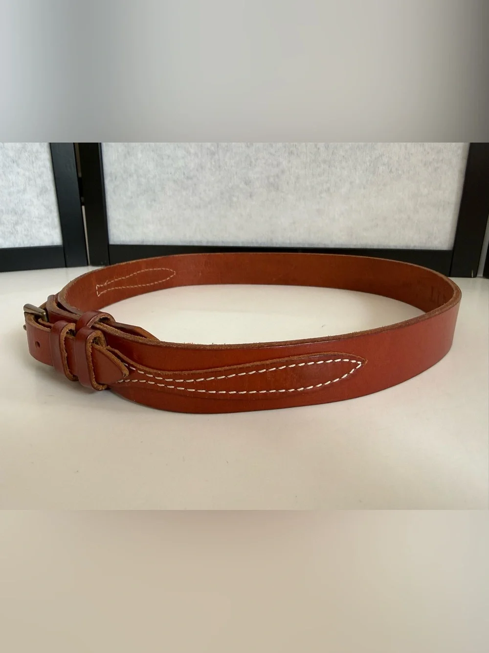 L.L. Bean overall leather waist