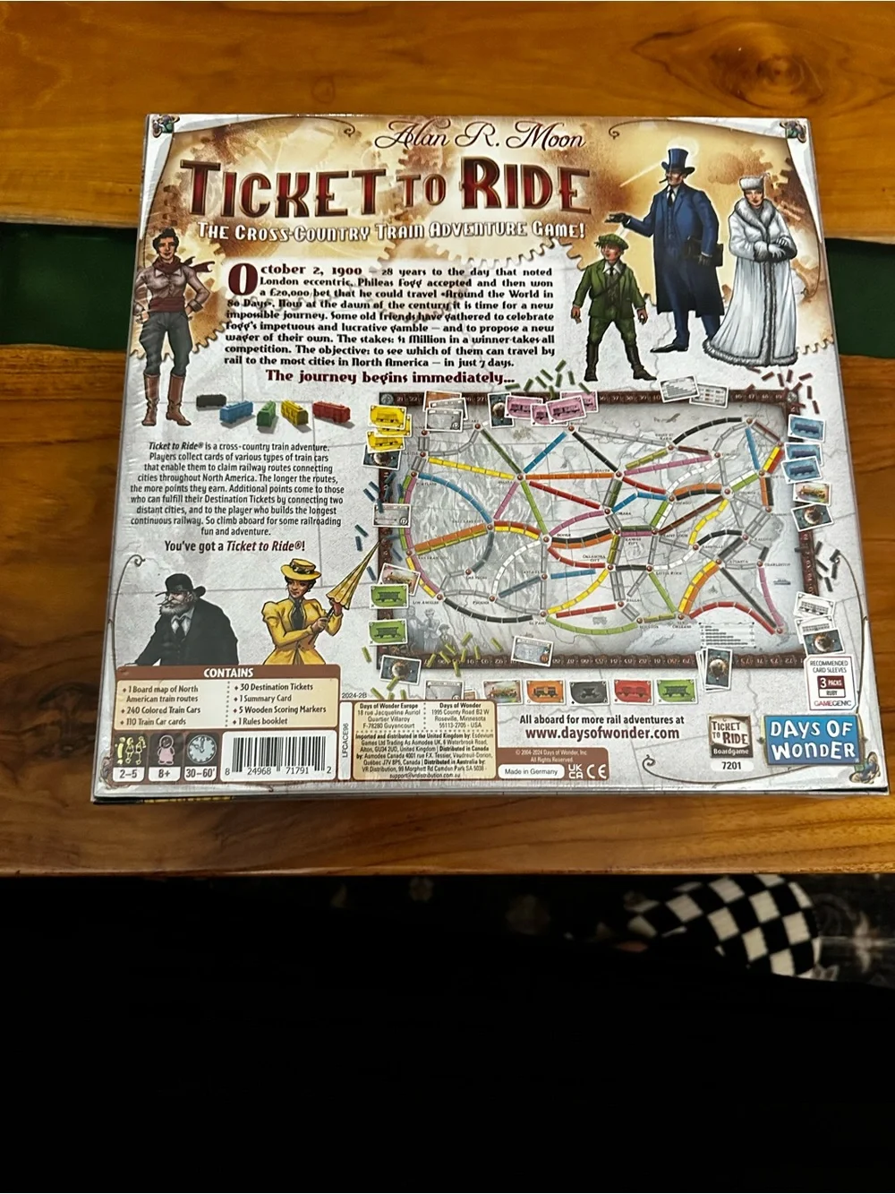 Target Ticket to Ride Board Game - Red, Yellow, Green, Blue, Black