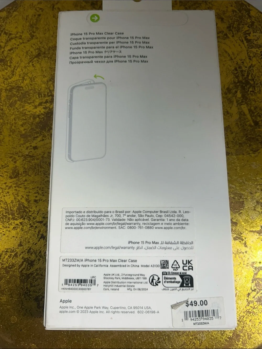 Apple iPhone 15 Pro Max Clear MagSafe Case - Transparent
