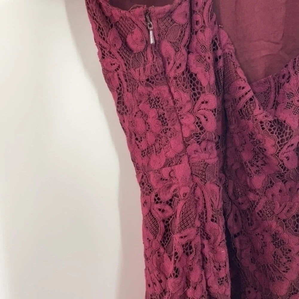 SHOW ME YOUR MUMU ALICE lace berry merlot dress