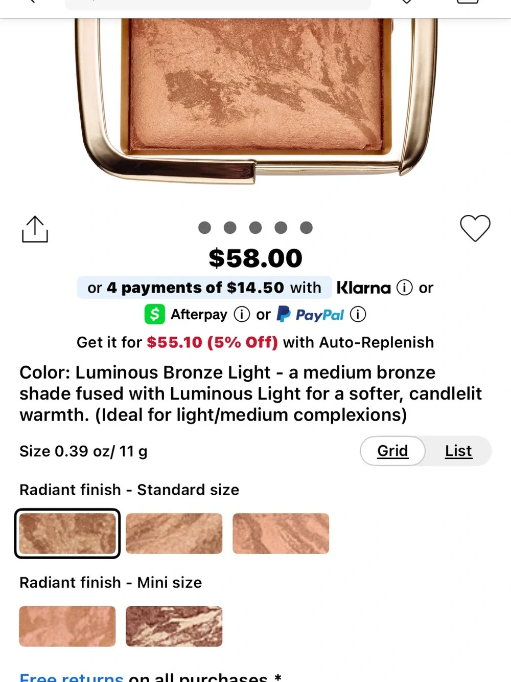 Hourglass color luminous