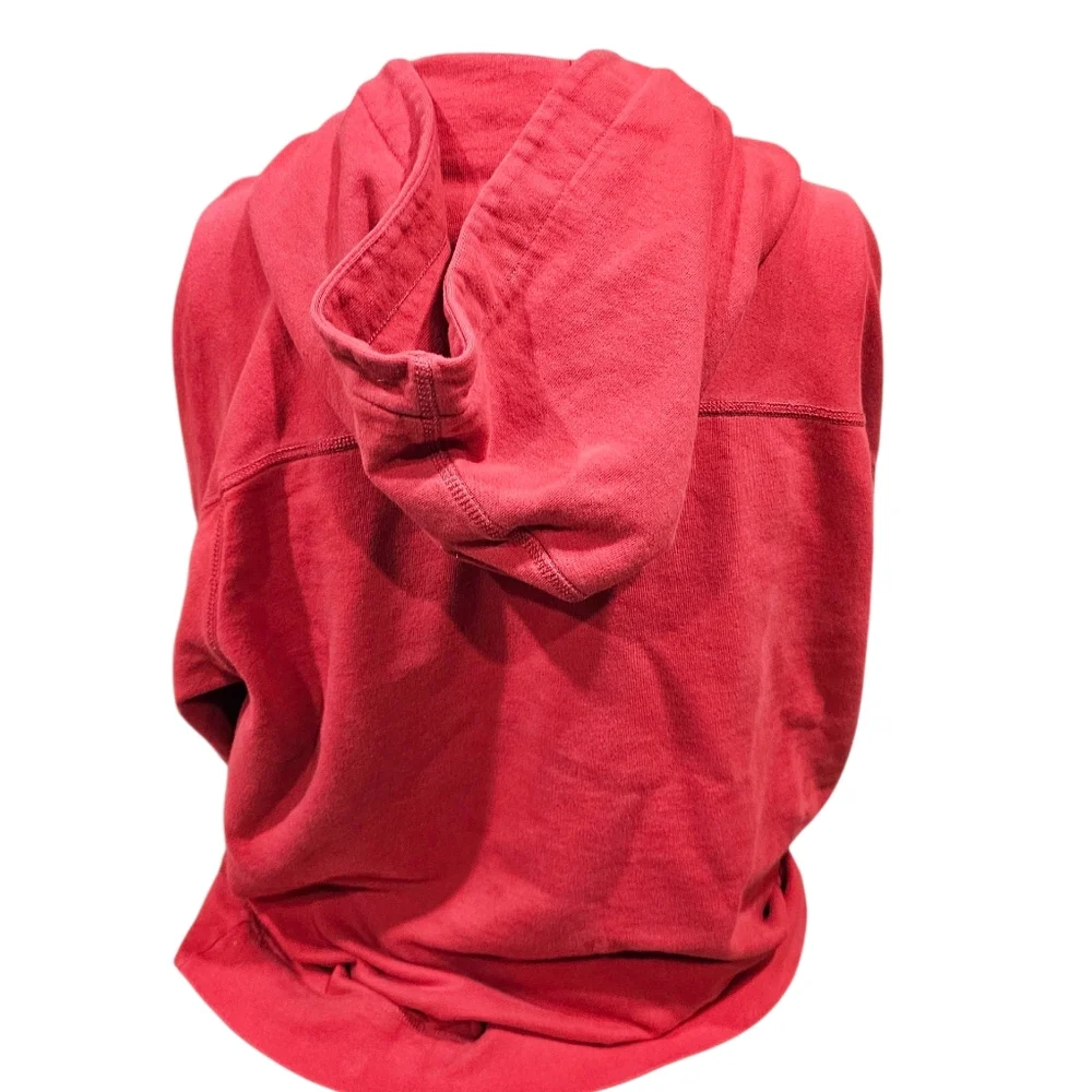 American Eagle Red Hoodie Men’s L | AE Logo Pullover | Graphic Sleeve‎