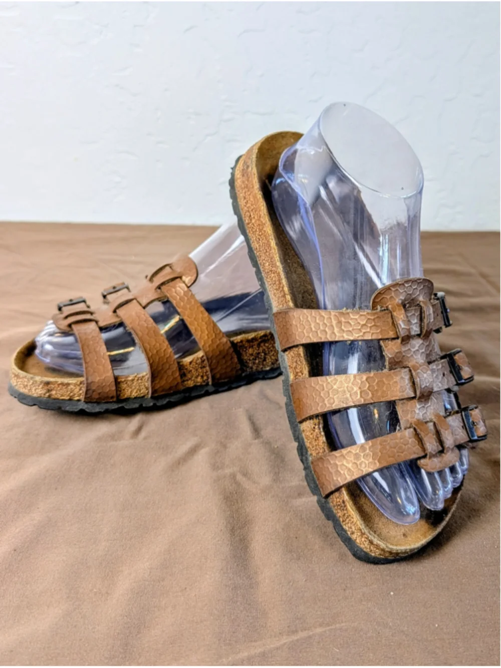 Birkenstock Birki's Xenia Convertible Strappy Sandals EU 37 US 6 6.5 Leather