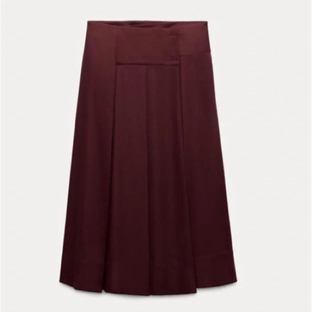 LAST CHANCE ZARA BOX PLEAT MIDI SKIRT ZW COLLECTION