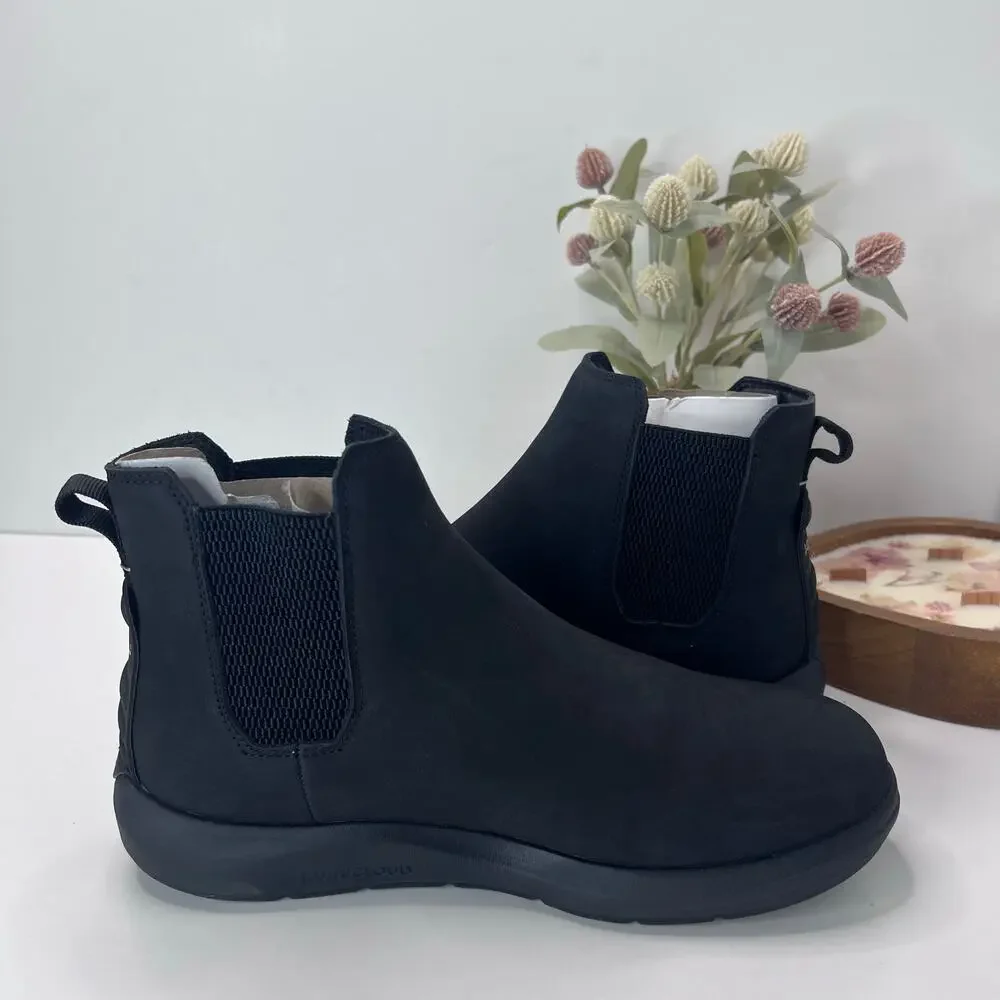 Kuru Draft Salo Lightweight Slip On Comfort Boot Jet Black Men 10.5 Medium NWOB