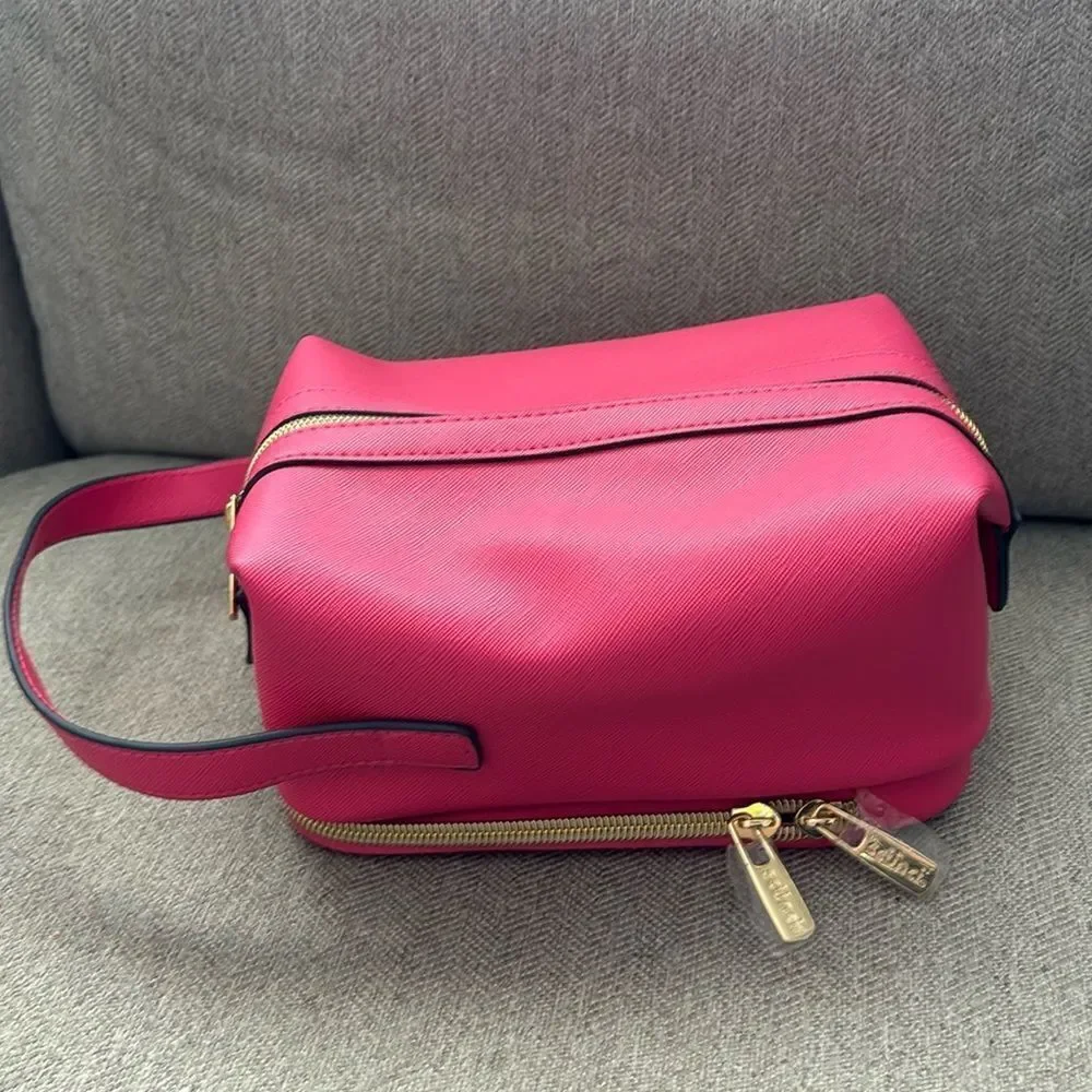 Scũnci  Pink Double Zip Toiletry Bag
