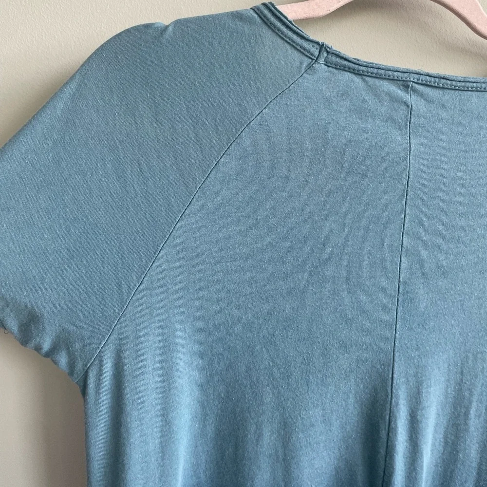 NATURAL LIFE Blue Solid Ombre Mini Dress