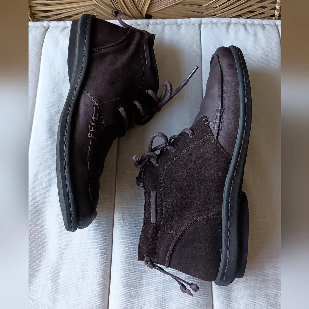 Men's Brown Leather Boots_11W
